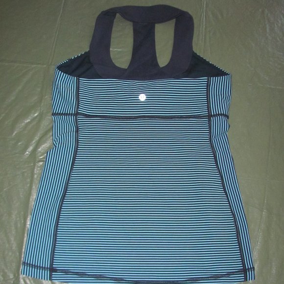 Lululemon Scoop Neck Tank Blue Moon Inkwell 8 10 - Picture 1 of 3